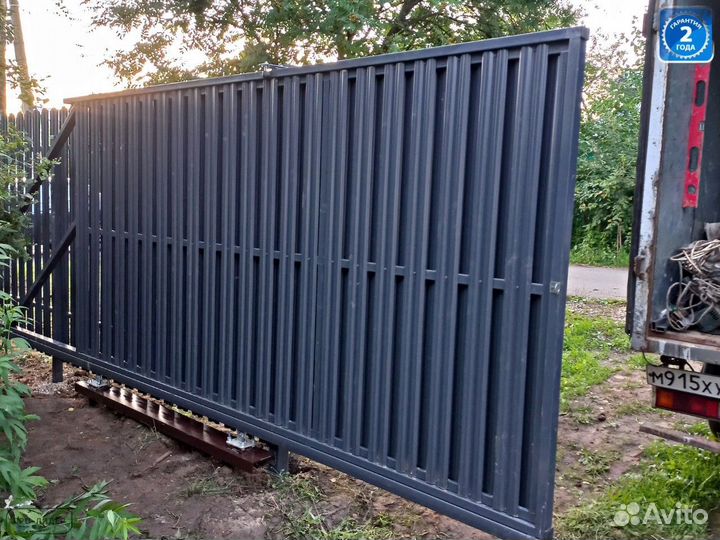 Откатные ворота под ключ