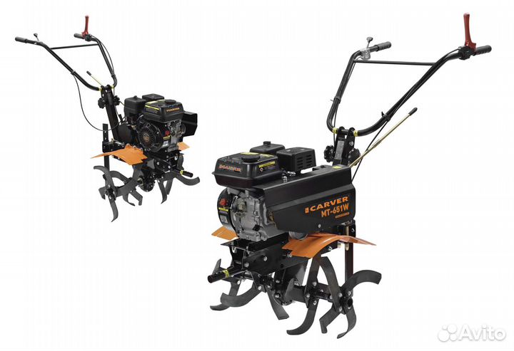 Мотоблок Carver MT-651W (большие колеса)