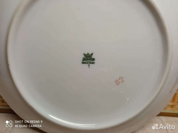 Чайник, масленка, чайные пары фарфор гдр