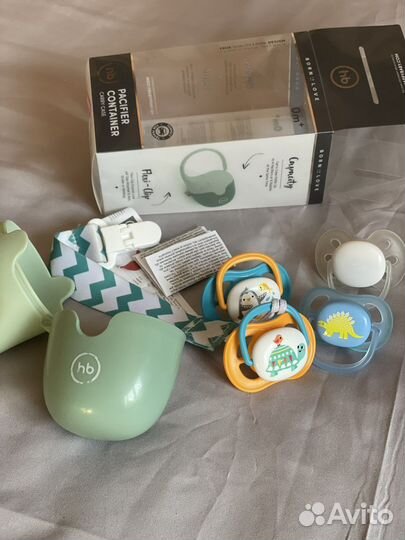 Пустышка соска avent, контейнер держатель