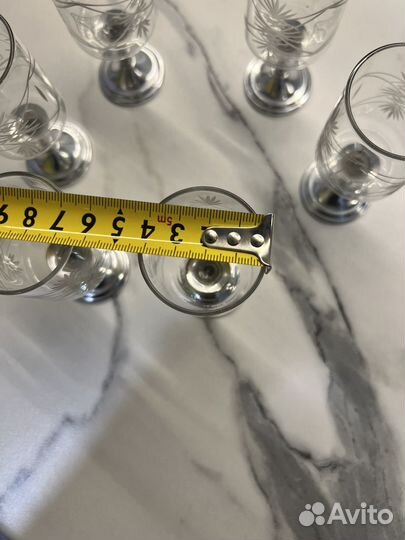 Рюмки хрустальные 6 штук