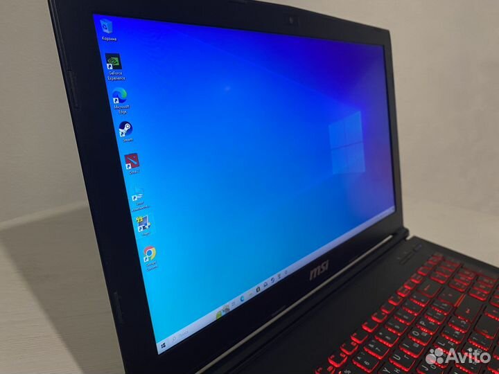 Ноутбук MSI i7-7700hq gtx 1050ti