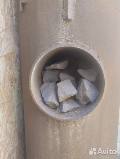 Печь чугунная для бани с баком из нержавейки