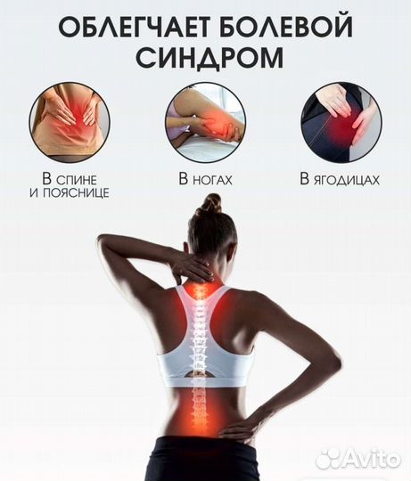 Гелевая ортопедическая подушка на сиденье