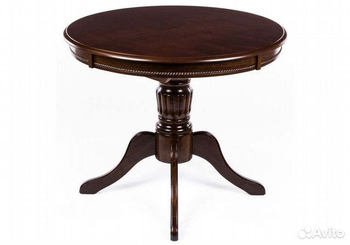 Стол кухонный деревянный раскладной круглый из мас