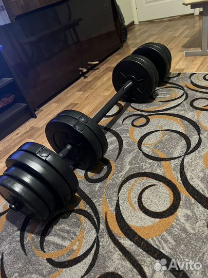 Набор штанга гантели разборный 50кг