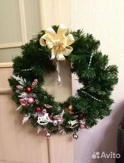 Новогодний венок 46 см
