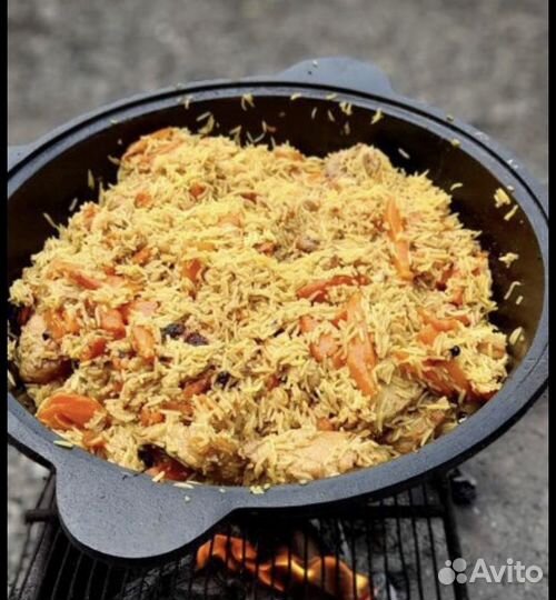 Казан узбекский чугунный 22л в наличии