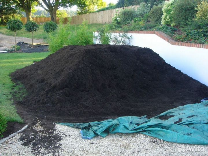 Земля в мешках сеяная. Навоз Торф. Чернозем. Грунт