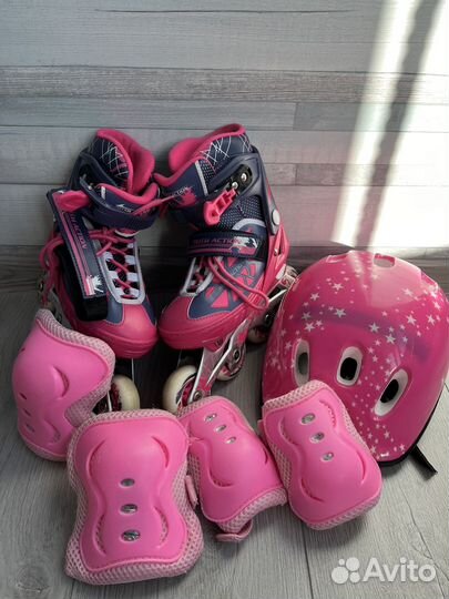 Ролики раздвижные (29-34) с комплектом защиты