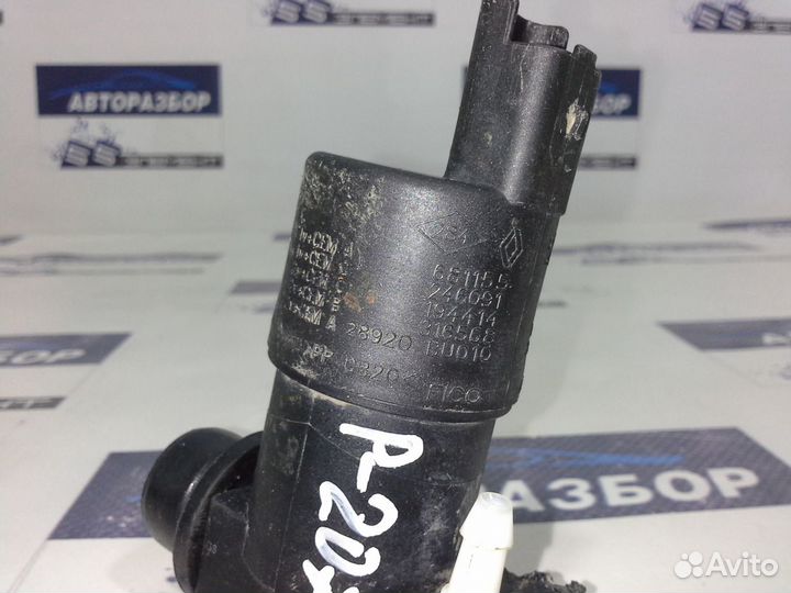 Моторчик омывателя лобового стекла Peugeot 207