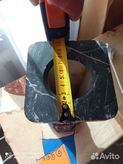 Ваза мраморная с мраморной крошкой