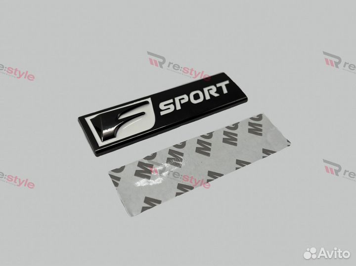 Эмблема Lexus F-Sport Длинная с надписью