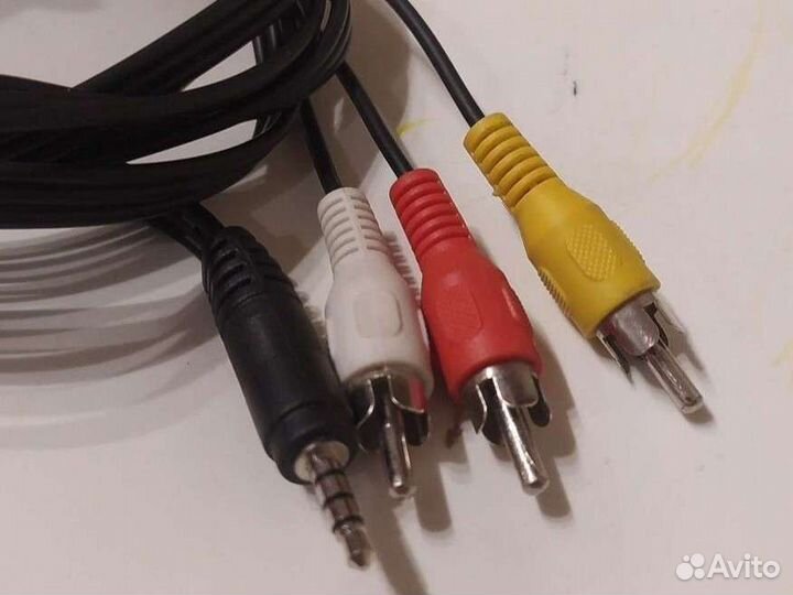 Кабель mini jack-3 RCA (тюльпаны)