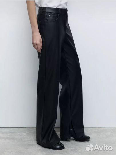 Брюки экокожа прямые
