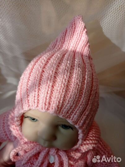 Вязаный комплект, шапочка