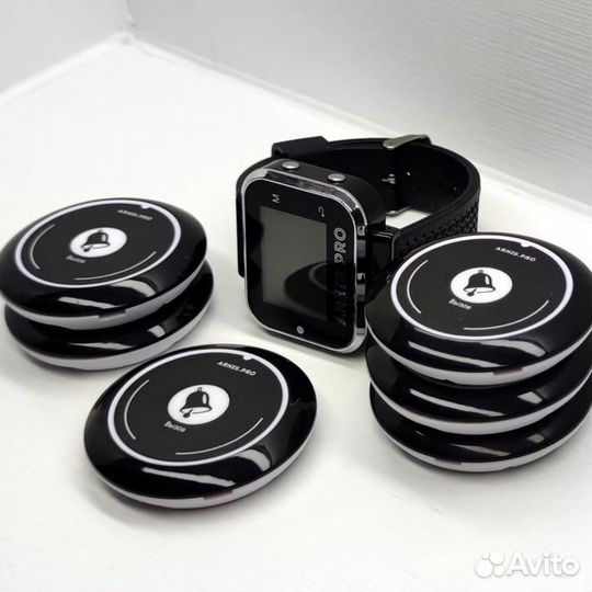 Комплект кнопка вызова официанта и пейджер