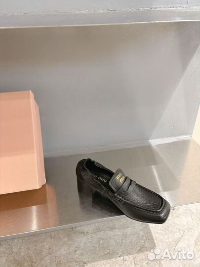 Лоферы женские Miu miu премиум