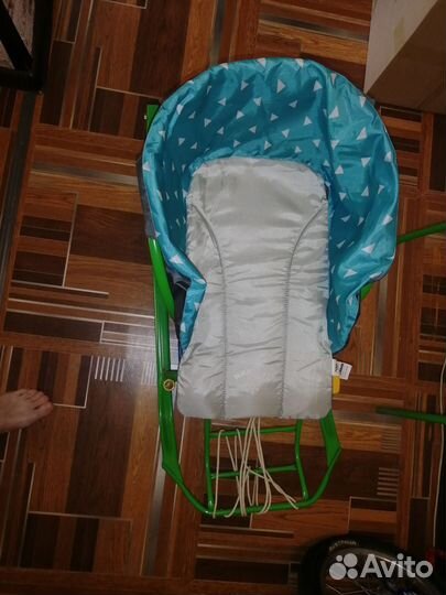 Детские санки коляска с колесами