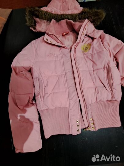 Куртка пуховоя женская розовая Forward