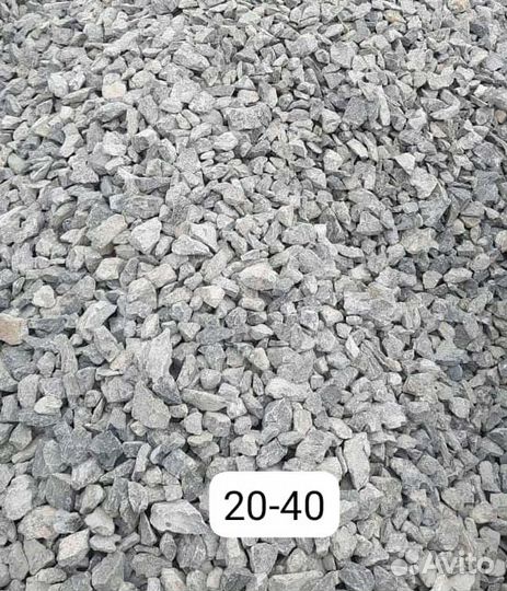 Щебень 5-20, 20-40, 40-70, отсев, пщс, скала