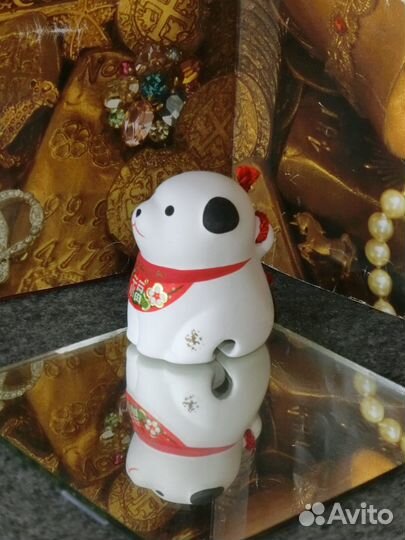 Японские глиняные Знаки зодиака Собака и Петух