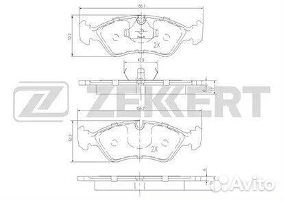 Тормозные колодки передние Opel Astra 1991-1998