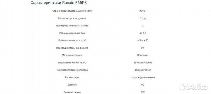 Автоматический клапан управления RunXin F65P3-A