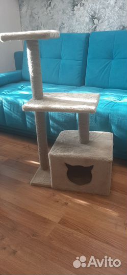 Домик для кошки с когтеточкой