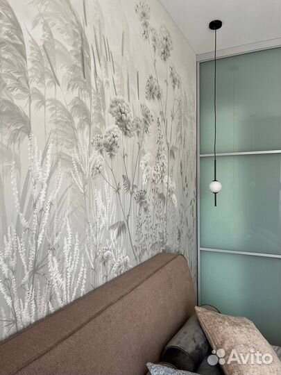 Монтаж бесшовных фотообоев