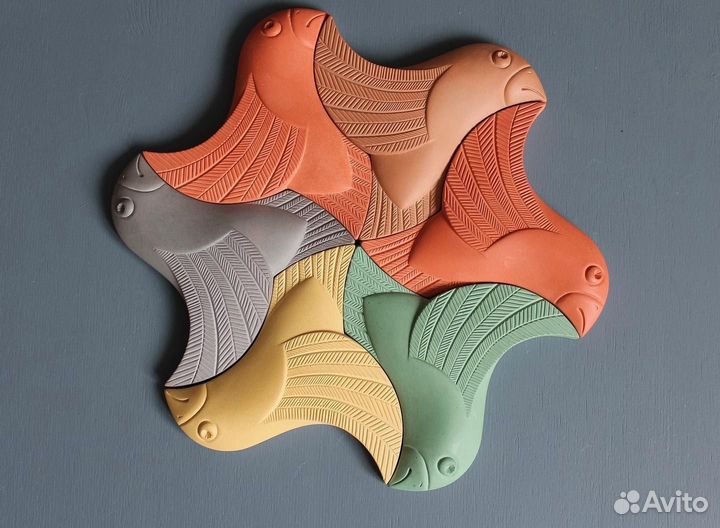 Гипсовая плитка ручной работы Мозаика на стену