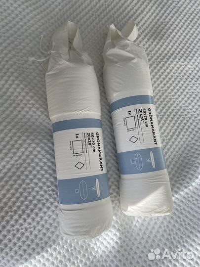 Подушка IKEA gronamarant 50x70 низкая