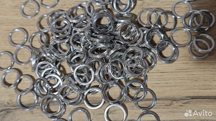Кольцо из нержавеющей стали 100шт. 15мм 600р