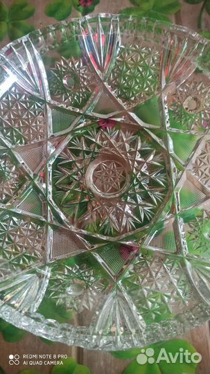 Хрустальная для фруктов