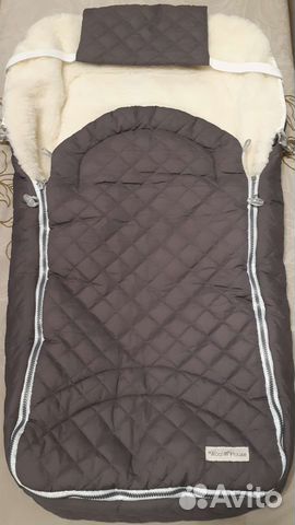 Меховой конверт зимний новый