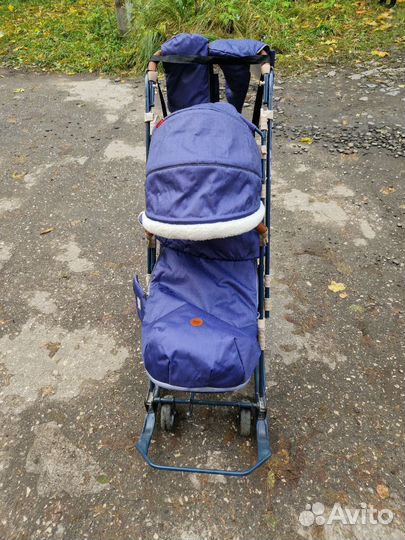 Детские санки коляска nika 7-8K