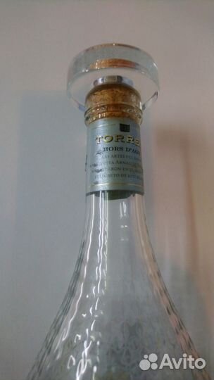 Бутылка из под бренди Torres 20 лет