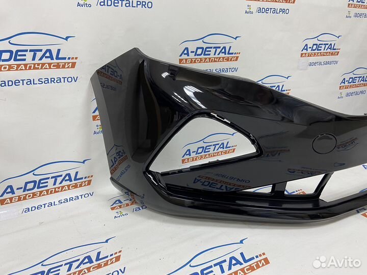 Бампер передний VW Polo Sedan 2021 (Черный)