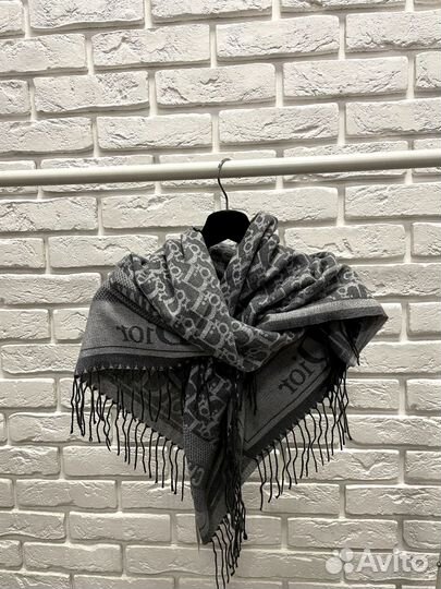 Палантин платок шарф Christian Dior кашемир
