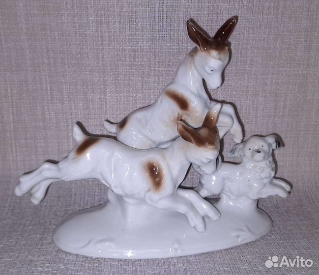 Германия. Козлята с собакой