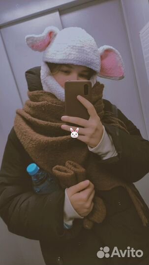 Балаклава с ушами ручная работа