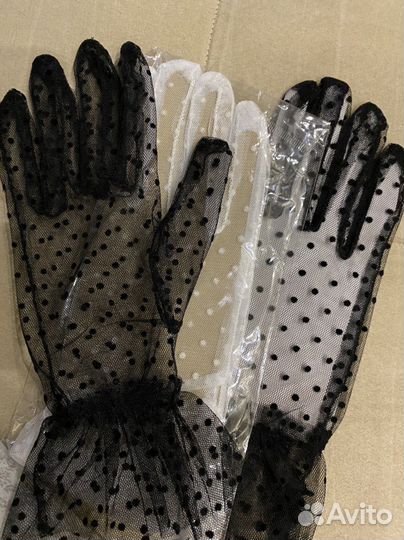 Перчатки женские кружевные