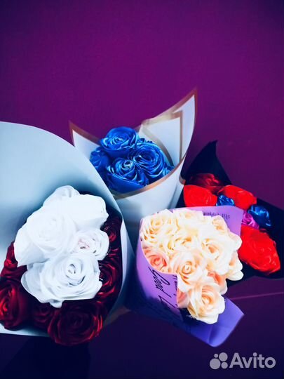 Букет из атласных лент