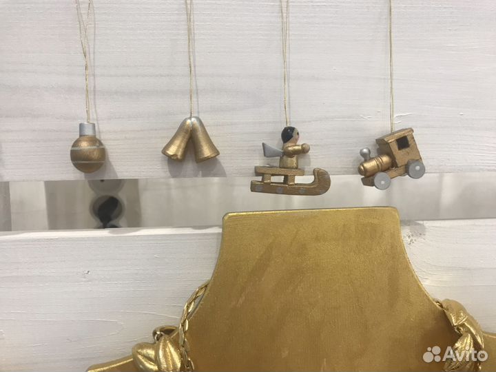 Елочные игрушки ручной работы. Дерево