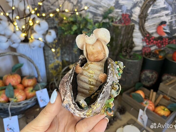 Коллекционная ватная игрушка стивол года Змеи 2025