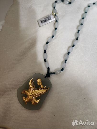 Подвеска камень - золото