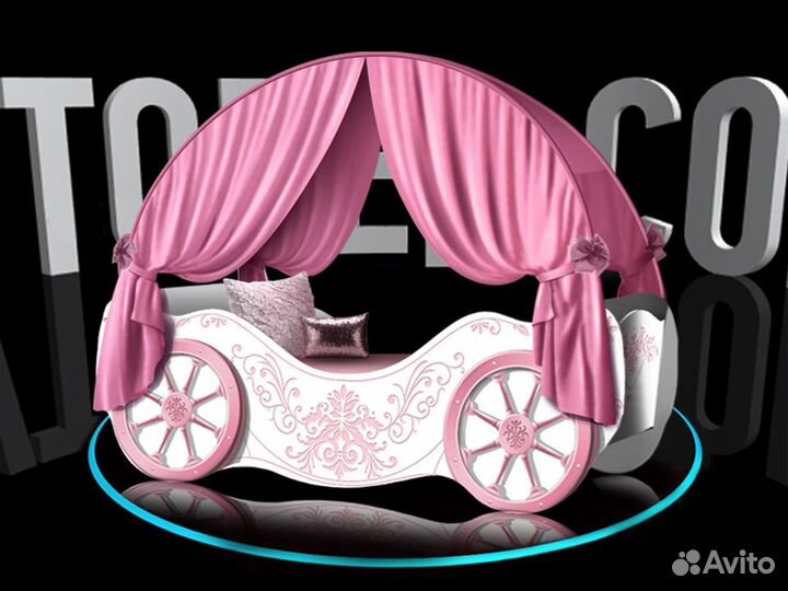 Детская кровать карета для девочки
