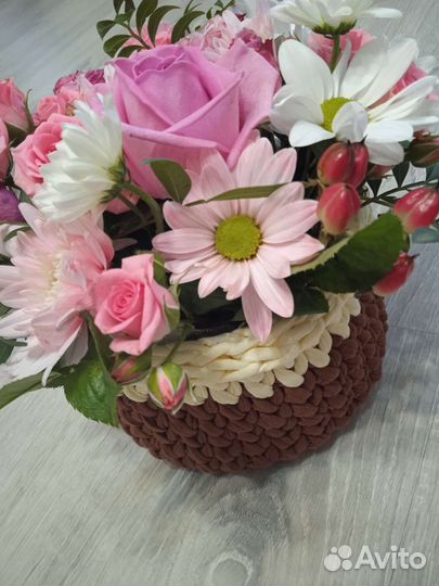 Корзинки из трикотажной пряжи для хранения