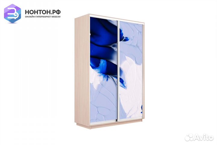 Шкаф-купе 2-х дверный Нонтон фото №1010 / дуб моло