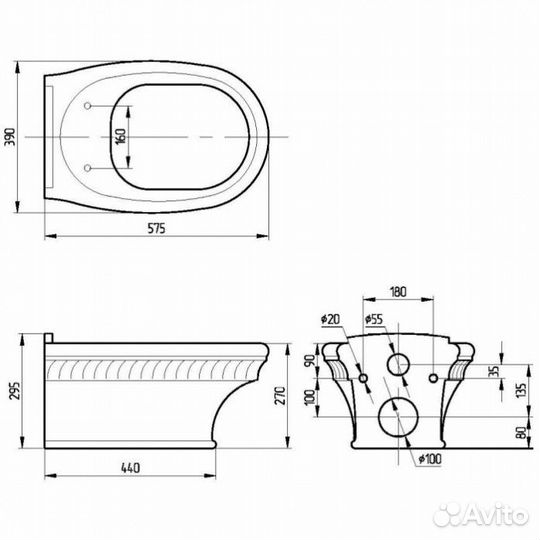 Унитаз Migliore Gianeta 28213